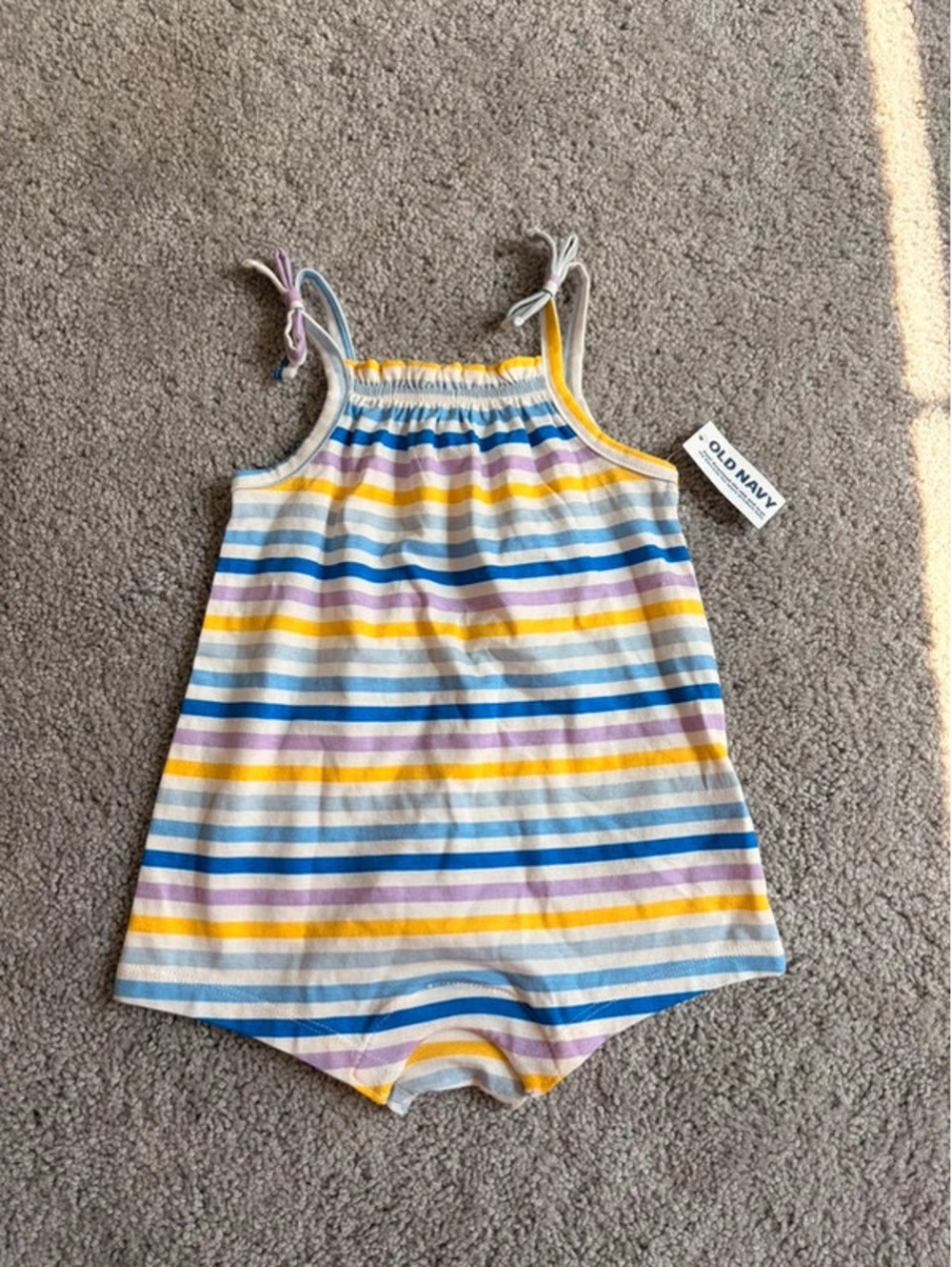 Old Navy Striped Romper Size 6-12 Months NWT Baby Girl
